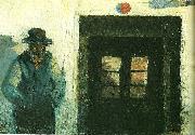Michael Ancher christoffer udenfor sit hus Spain oil painting artist